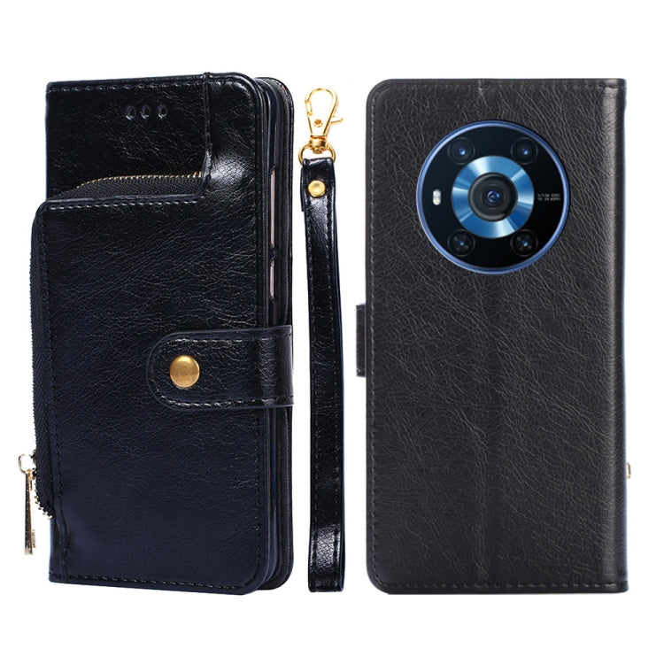 Borsa con cerniera PU + TPU Custodia per telefono in pelle con vibrazione orizzontale, For Honor Magic3, For Honor Magic3 Pro