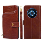 Borsa con cerniera PU + TPU Custodia per telefono in pelle con vibrazione orizzontale, For Honor Magic3, For Honor Magic3 Pro