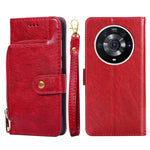 Borsa con cerniera PU + TPU Custodia per telefono in pelle con vibrazione orizzontale, For Honor Magic3, For Honor Magic3 Pro