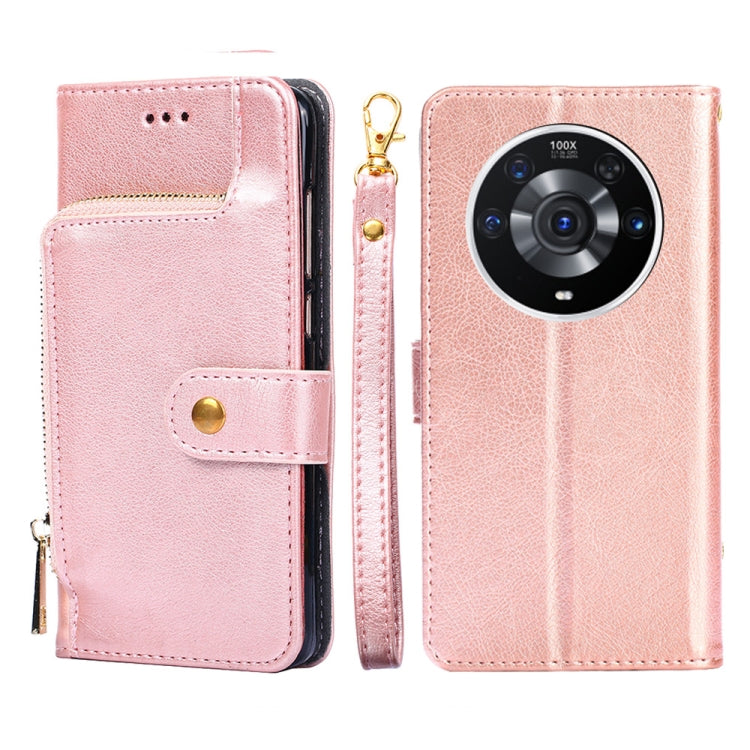 Borsa con cerniera PU + TPU Custodia per telefono in pelle con vibrazione orizzontale, For Honor Magic3, For Honor Magic3 Pro