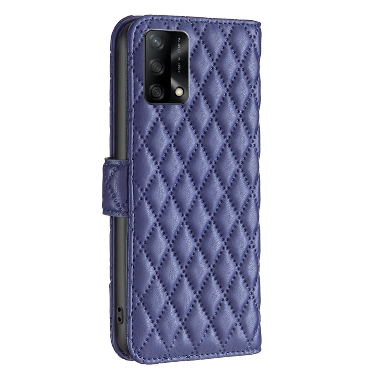 Custodia per telefono a conchiglia in pelle con portafoglio Diamond Lattice, For OPPO A74 4G / F19 4G, For OPPO A7, For OPPO A15, For OPPO A36 4G/A96 4G/A76 4G/Realme 9i