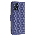 Custodia per telefono a conchiglia in pelle con portafoglio Diamond Lattice, For OPPO A54 4G / A55 5G / A16, For OPPO A72 / A52 / A92, For OPPO A74 5G / A93 5G / A54 5G, For OPPO A94 4G
