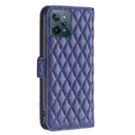 Custodia per telefono a conchiglia in pelle con portafoglio Diamond Lattice, For OPPO Realme C31, For OPPO Realme C35