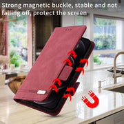 Custodia per telefono in pelle con chiusura magnetica, For iPhone 14, For iPhone 14 Pro, For iPhone 14 Plus, For iPhone 14 Pro Max