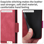 Custodia portafoglio in pelle con chiusura magnetica per iPhone 1