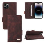 Custodia portafoglio in pelle con chiusura magnetica per iPhone 1