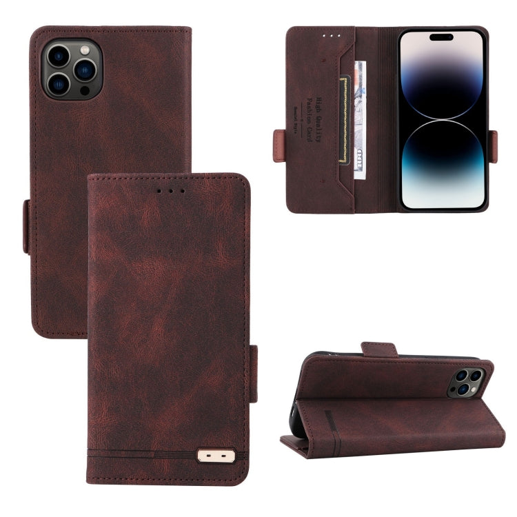 Custodia portafoglio in pelle con chiusura magnetica per iPhone 1