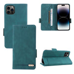 Custodia portafoglio in pelle con chiusura magnetica per iPhone 1