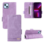 Custodia portafoglio in pelle con chiusura magnetica per iPhone 1