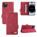 Custodia portafoglio in pelle con chiusura magnetica per iPhone 1