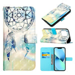 Custodia portafoglio in pelle per iPhone 14 Pro
