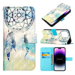 Custodia portafoglio in pelle per iPhone 14 Pro Max