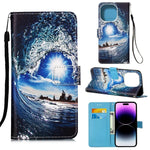 Custodia portafoglio in pelle con slot carte per iPhone 14 Pro Ma