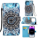 Custodia portafoglio in pelle con slot carte per iPhone 14 Pro Ma