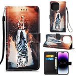 Custodia portafoglio in pelle con slot carte per iPhone 14 Pro Ma