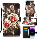 Custodia portafoglio in pelle con slot carte per iPhone 14 Pro Ma