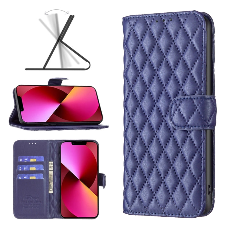 Custodia per telefono a conchiglia in pelle con portafoglio Diamond Lattice, For iPhone 13, For iPhone 13 Pro, For iPhone 13 Pro Max, For iPhone 12 Pro Max