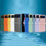 Custodia per telefono pieghevole PC Skin Feel, For Samsung Galaxy Z Flip4 5G