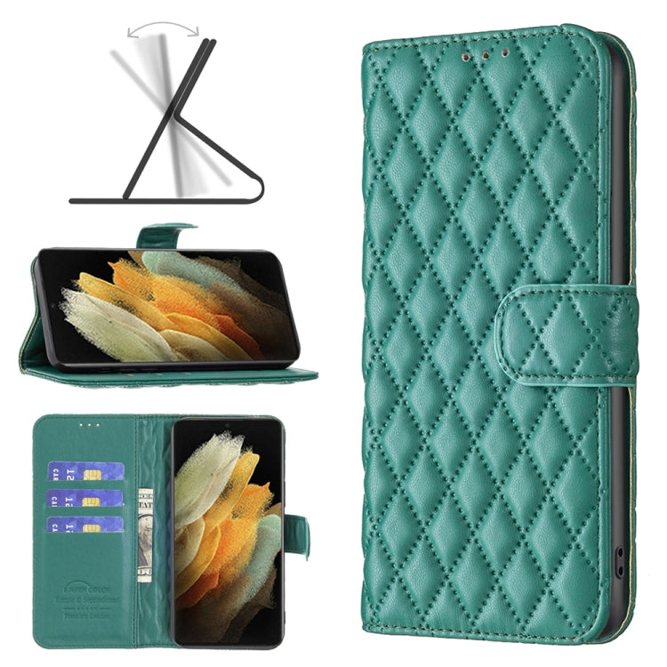 Custodia per telefono a conchiglia in pelle con portafoglio Diamond Lattice, For Samsung Galaxy S21 FE / S21 Lite, For Samsung Galaxy S21 Ultra 5G, For Samsung Galaxy S21 Plus 5G, For Samsung Galaxy S20 5G