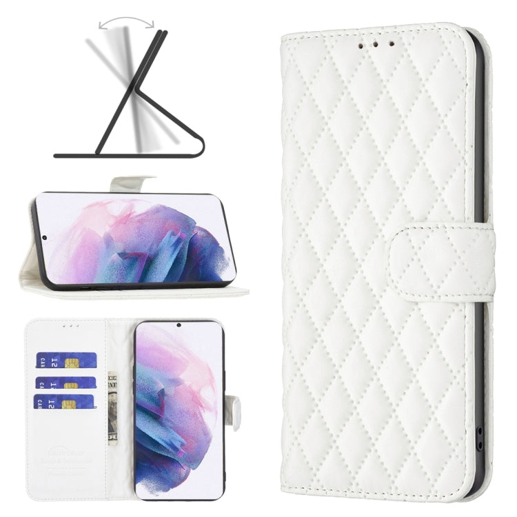 Custodia per telefono a conchiglia in pelle con portafoglio Diamond Lattice, For Samsung Galaxy S21 FE / S21 Lite, For Samsung Galaxy S21 Ultra 5G, For Samsung Galaxy S21 Plus 5G, For Samsung Galaxy S20 5G