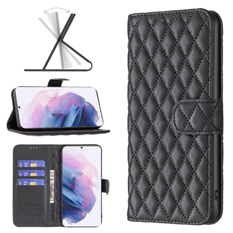 Custodia per telefono a conchiglia in pelle con portafoglio Diamond Lattice, For Samsung Galaxy S21 FE / S21 Lite, For Samsung Galaxy S21 Ultra 5G, For Samsung Galaxy S21 Plus 5G, For Samsung Galaxy S20 5G