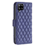 Custodia per telefono a conchiglia in pelle con portafoglio Diamond Lattice, For Samsung Galaxy A42 5G, For Samsung Galaxy A41, For Samsung Galaxy A33 5G, For Samsung Galaxy A32 5G