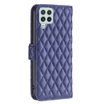 Custodia per telefono a conchiglia in pelle con portafoglio Diamond Lattice, For Galaxy A22 4G, For Samsung Galaxy A13 4G / 5G, For Samsung Galaxy A12, For Samsung Galaxy A03s / A02s