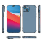Custodia TPU trasparente per iPhone 14, 14 Plus, 14 Pro, 14 Pro M