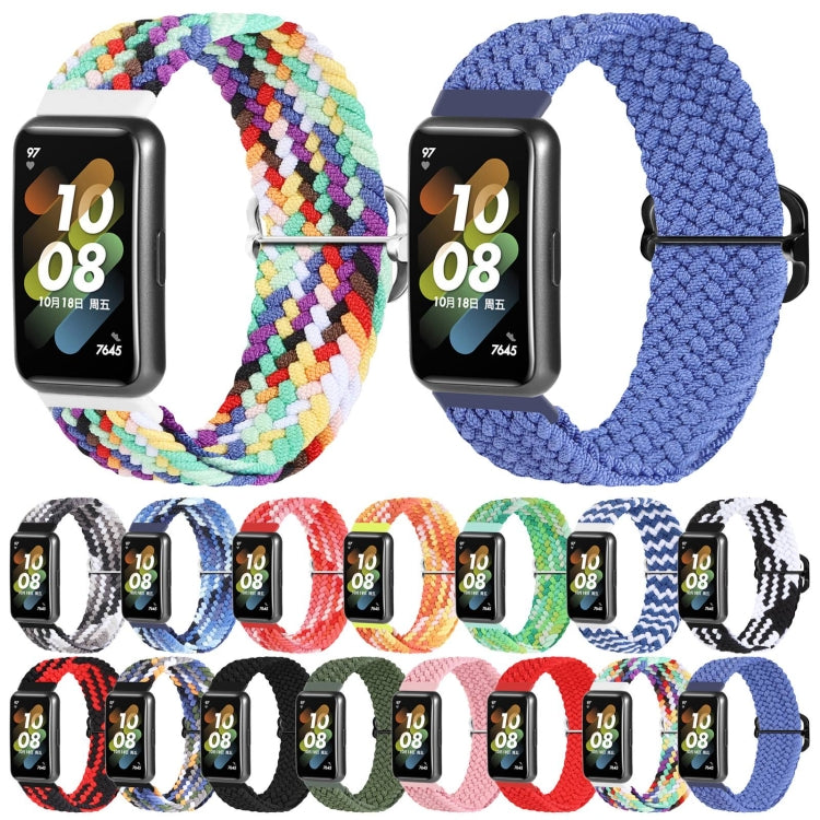 Cinturino per orologio con fibbia intrecciata in nylon, For Huawei Band 7