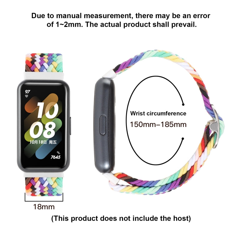Cinturino per orologio con fibbia intrecciata in nylon, For Huawei Band 7