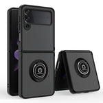 Q Shadow I Ring Kickstand Custodia per telefono ibrida per PC e TPU, For Samsung Galaxy Z Flip4