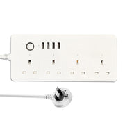 SM-SO301-K 4 fori + 4 prese multiple multiuso USB, presa UK, ZigBee 13A, WIFI  13A