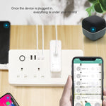 Multipresa smart 4 fori + 4 prese USB ZigBee e WiFi 13A