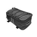 Borsa da trasporto posteriore per portapacchi posteriore in pelle PU impermeabile per moto, capacità: 8 litri con copertura antipioggia, 8L