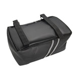 Borsa da trasporto posteriore per portapacchi posteriore in pelle PU impermeabile per moto, capacità: 8 litri con copertura antipioggia, 8L