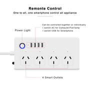 SM-SO301-A 4 fori + 4 prese multiple multiuso USB 2000W, spina AU, ZigBee 10A, WiFi 10A