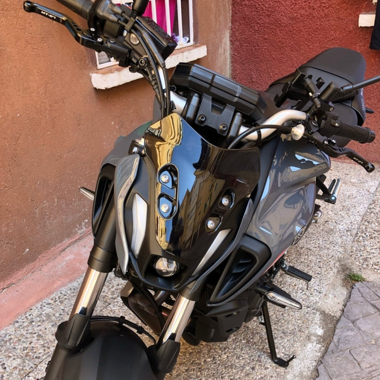 Parabrezza deflettore del flusso d'aria per moto per Yamaha MT-07 2021, for Yamaha MT-07 2021-Black, for Yamaha MT-07 2021-Transparent, for Yamaha MT-07 2021-Grey, for Yamaha MT-07 2021-Smoked