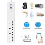 Multipresa smart 4 fori 2 USB ZigBee e WiFi 16A