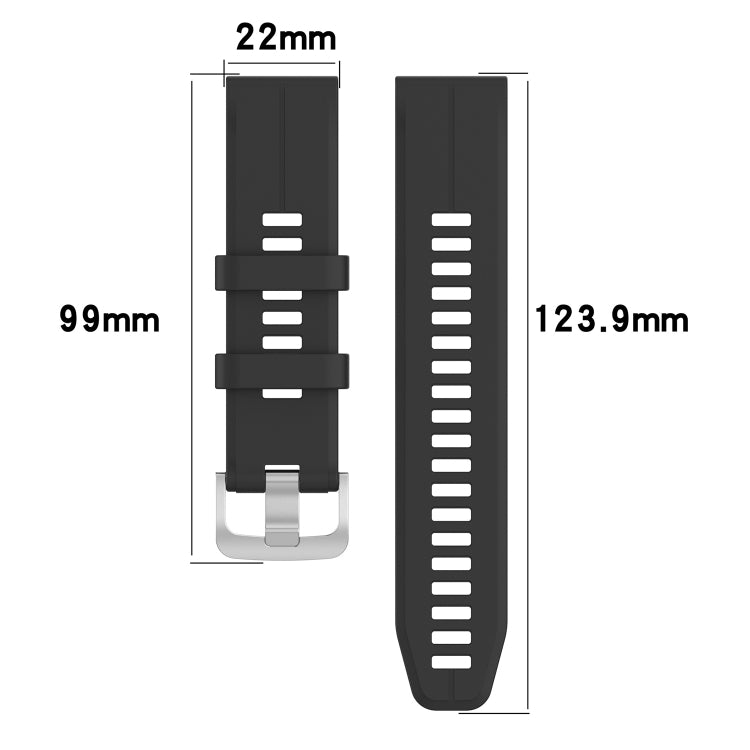 Cinturino in silicone da 22 mm, For Garmin Forerunner 955 / 255 / 745
