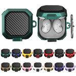 Custodia per auricolari anticaduta in fibra di carbonio con interruttore, For Samsung Galaxy Buds Live/Buds Pro/Buds 2/2 Pro