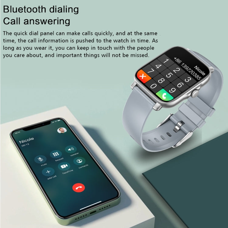 GT30 Smart Watch con schermo TFT da 1,69 pollici, TPU Bnad IP67 Supporto impermeabile Chiamata Bluetooth / Modalità sportive multiple, TPU Bnad