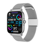 GT30 Smart Watch con schermo TFT da 1,69 pollici, Bnad in acciaio IP67 Supporto impermeabile Chiamata Bluetooth / Modalità sportive multiple, Steel Bnad