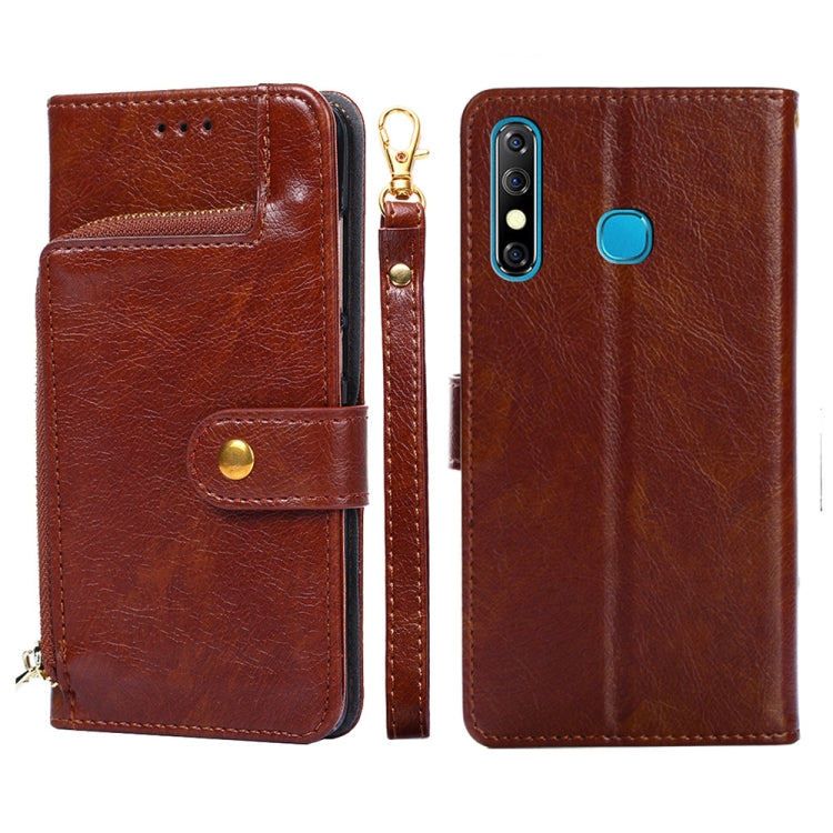 Custodia per cellulare in pelle con cerniera, For Infinix Hot 8/Hot 8 Lite/X650/X650B/Tecon Camon 12, For Infinix Hot 9/Note 7 Lite/X655C, For Infinix Hot 10 Lite/Smart 5, For Infinix Smart 4/X653, For Infinix Smart HD 2021/X612, For Itel Vision 1