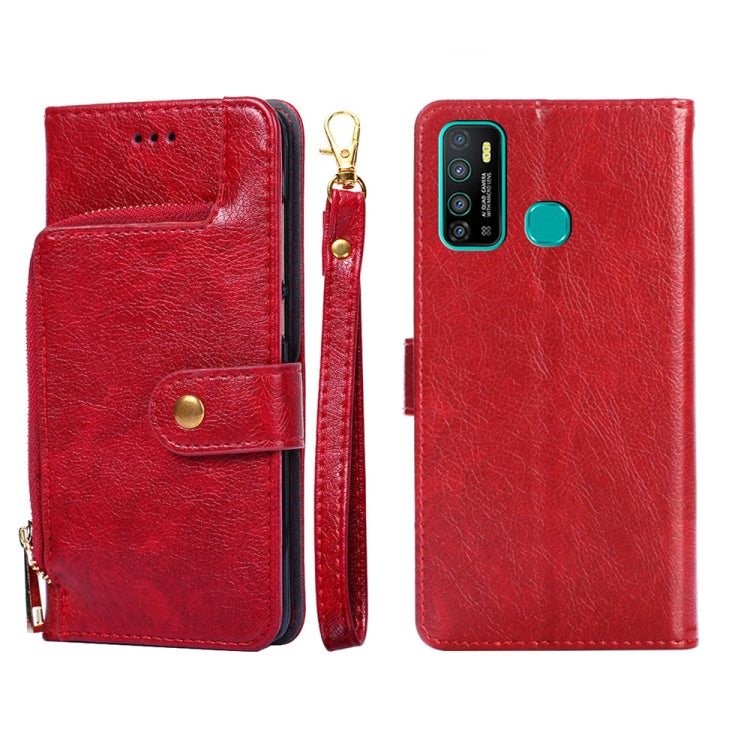 Custodia per cellulare in pelle con cerniera, For Infinix Hot 8/Hot 8 Lite/X650/X650B/Tecon Camon 12, For Infinix Hot 9/Note 7 Lite/X655C, For Infinix Hot 10 Lite/Smart 5, For Infinix Smart 4/X653, For Infinix Smart HD 2021/X612, For Itel Vision 1