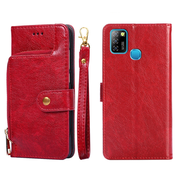 Custodia per cellulare in pelle con cerniera, For Infinix Hot 8/Hot 8 Lite/X650/X650B/Tecon Camon 12, For Infinix Hot 9/Note 7 Lite/X655C, For Infinix Hot 10 Lite/Smart 5, For Infinix Smart 4/X653, For Infinix Smart HD 2021/X612, For Itel Vision 1