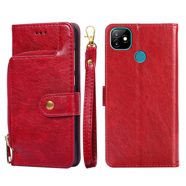 Custodia per cellulare in pelle con cerniera, For Infinix Hot 8/Hot 8 Lite/X650/X650B/Tecon Camon 12, For Infinix Hot 9/Note 7 Lite/X655C, For Infinix Hot 10 Lite/Smart 5, For Infinix Smart 4/X653, For Infinix Smart HD 2021/X612, For Itel Vision 1