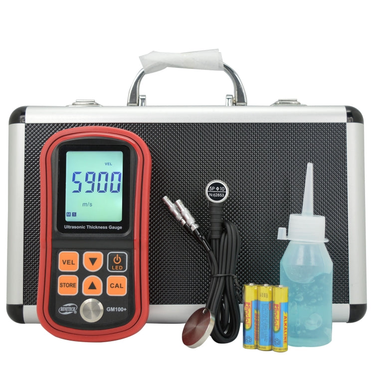 BENETECH GM100+ Ultrasonic Thickness Gauge, Battery Not Included, GM100+