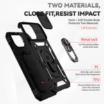 Custodia con copertura scorrevole per iPhone 14