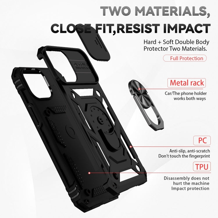 Custodia con copertura scorrevole per iPhone 14