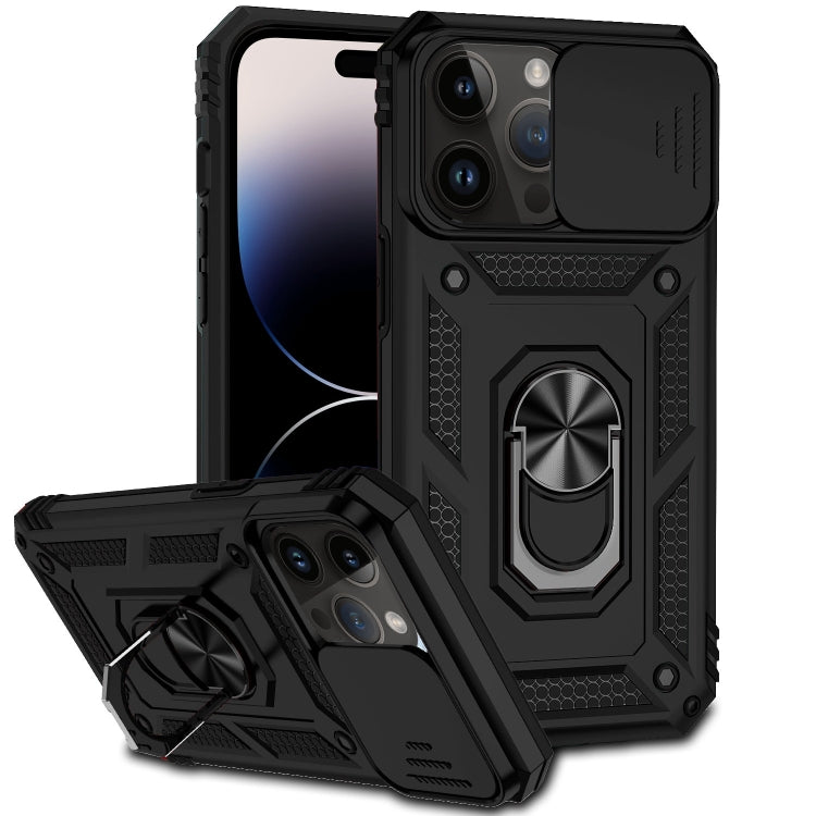 Custodia con copertura scorrevole per iPhone 14